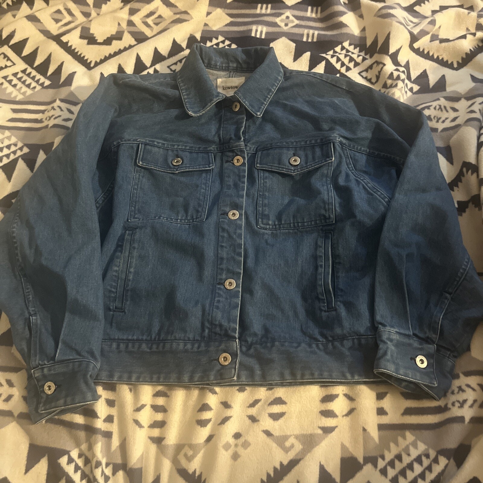 Kowtow Denim Blue Jacket M Organic Cotton